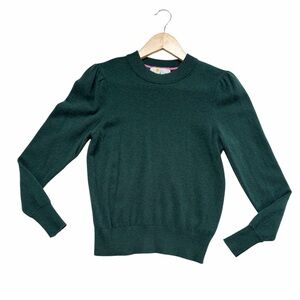 Boden Dark Hunter Green Long Sleeve Cashmere Sweater Small